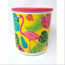 Tupperware Flamingo Cubix Round canister Stoples kedap Toples kedap udara bpa free
