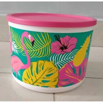 Tupperware Flamingo Cubix Round canister Stoples kedap Toples kedap udara bpa free
