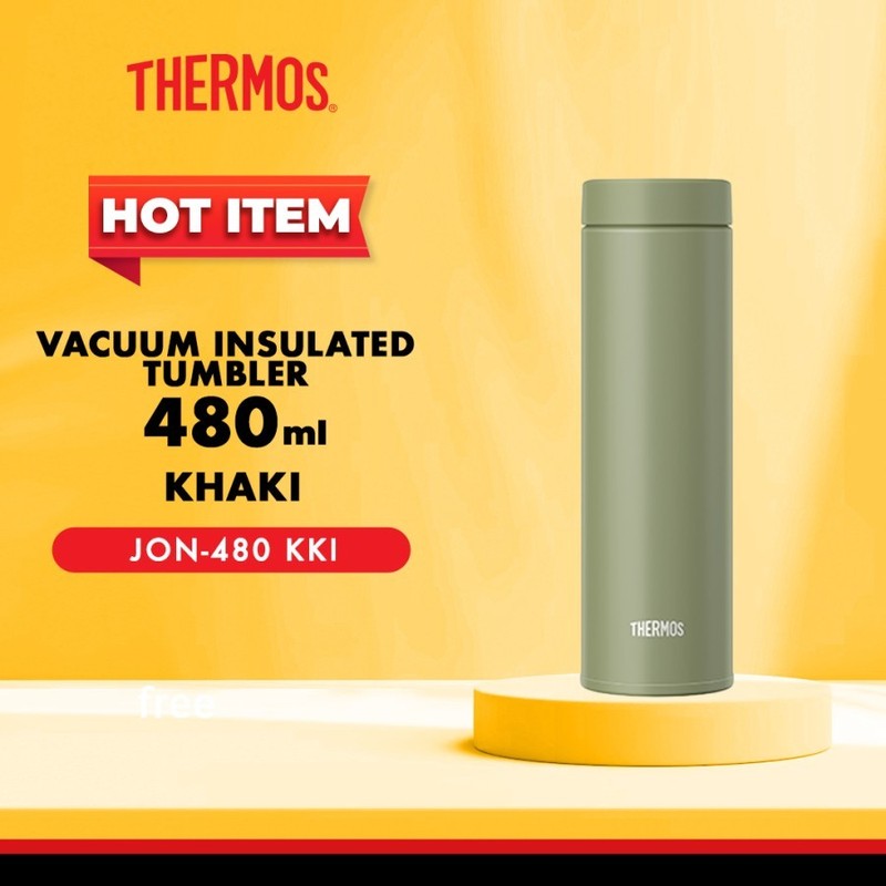 Thermos Vacuum Insulated Tumbler 480ml - Khaki JON480KK