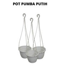 Pot Gantung coklat hitam putih