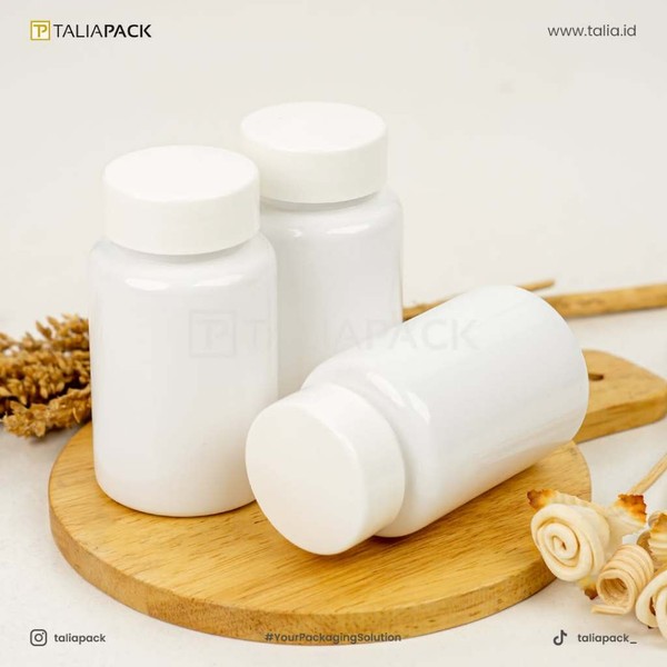 Botol Kapsul Pro Round 100ml botol isi ulang Botol obat Proround