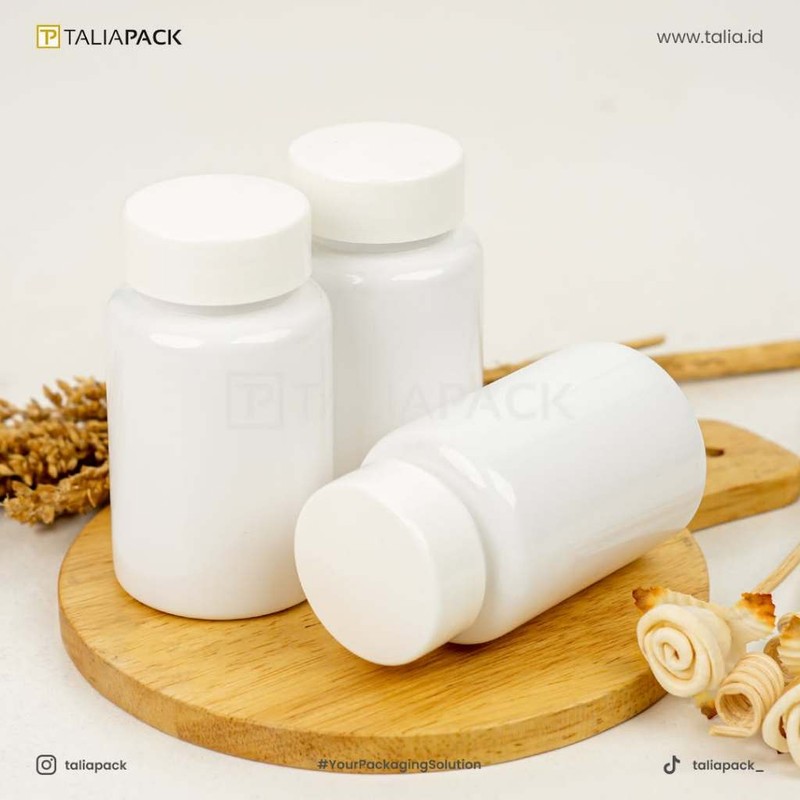 Botol Kapsul Pro Round 100ml botol isi ulang Botol obat Proround