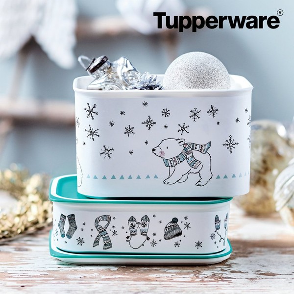 Tupperware baseline Polar Bear Winter White Snow