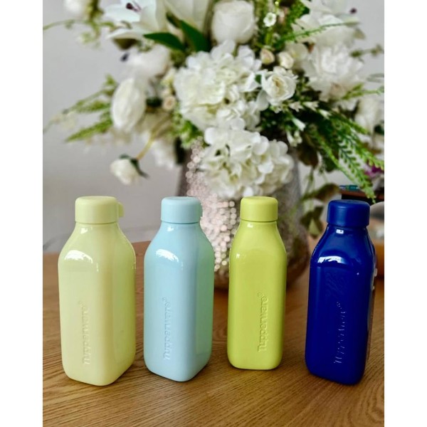 Tupperware eco bottle Square Solid Color 500ml Botol Minum Tuperware
