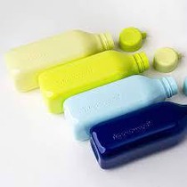 Tupperware eco bottle Square Solid Color 500ml Botol Minum Tuperware