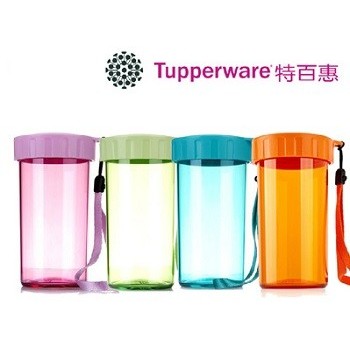 Tupperware Botol Minum Kristal 325ML dengan Tali - Tupperware Drinking Flask 325ML Botol minum kristal dilengkapi dengan tali