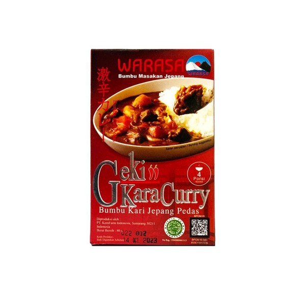 Kari Jepang Warasa Gekikara Curry 80gr Bumbu Kari Jepang Pedas