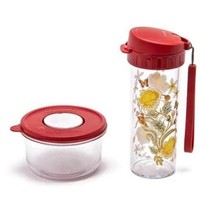 Tupperware Lunch Set Anne Avantie Dengan Botol Flask 380ml Dan Bowl 400ml Tahan Panas Microwave Friendly