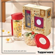 Tupperware Lunch Set Anne Avantie Dengan Botol Flask 380ml Dan Bowl 400ml Tahan Panas Microwave Friendly