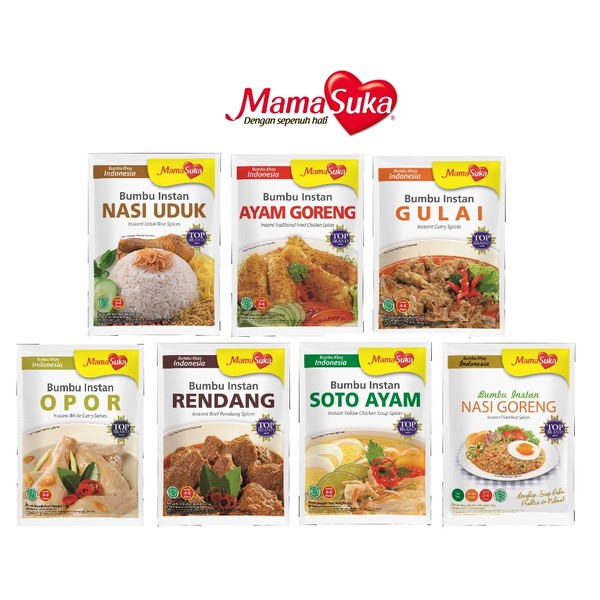 Bumbu Instant Mamasuka Rendang Soto Gulai Nasi Uduk Opor Ayam Goreng