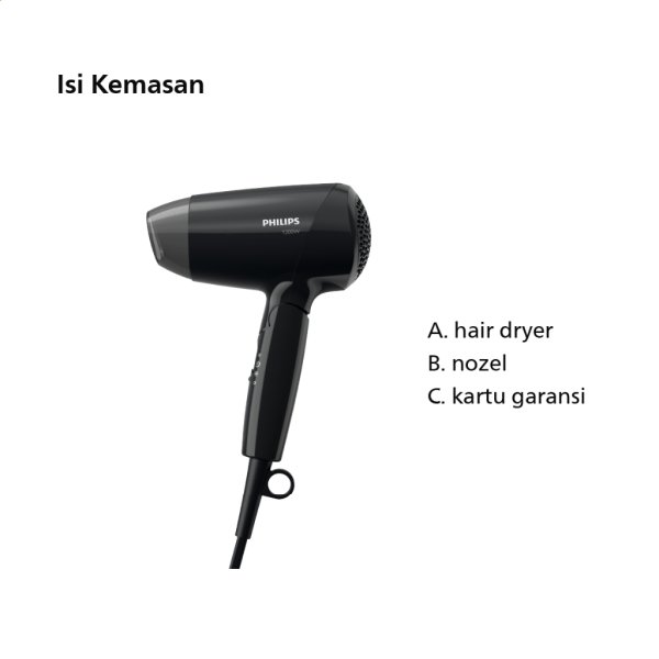 Philips Hair Dryer BHC010 Essential Care Hair dryer 1200w