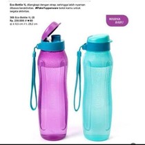 Tupperware Botol Minum 1 Liter dengan Tali Gratis dan Pilihan Warna Cerah