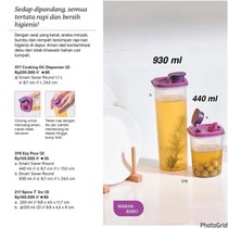 Tupperware Ezy Pour Cooking Oil Seal Ketat Anti tumpah