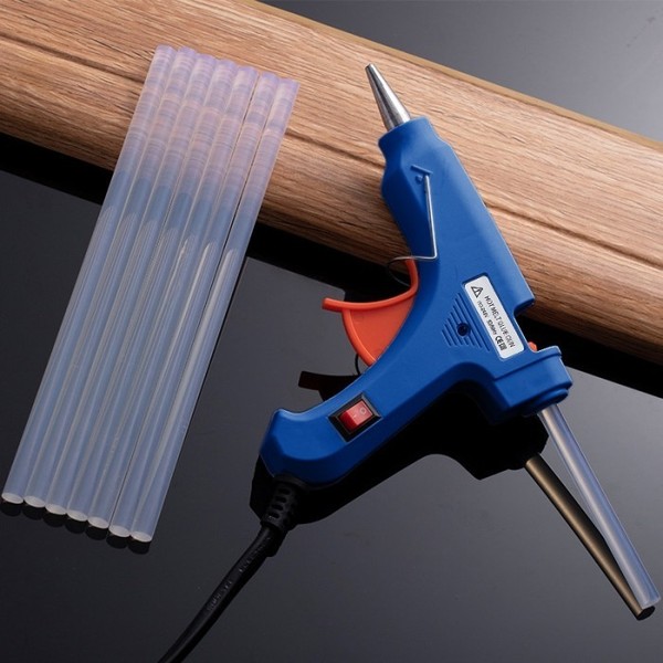 Lem Tembak BIRU ON/OFF Hot Melt Glue Gun On Off 20WATT