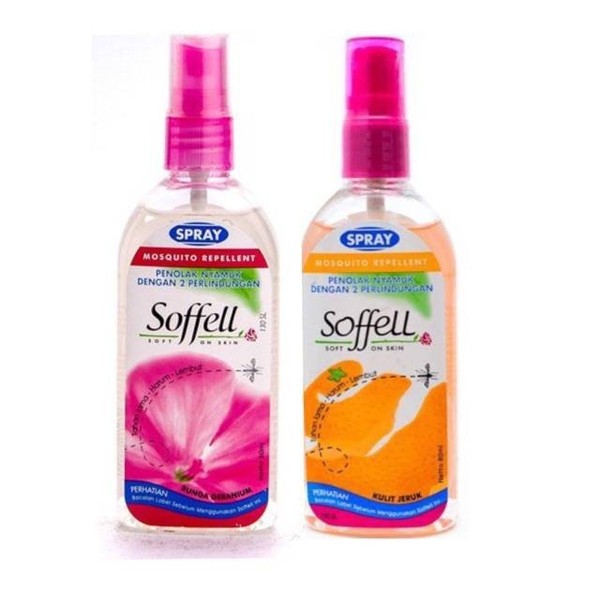 Soffel Anti Nyamuk Spray Bunga Geranium 80 mL