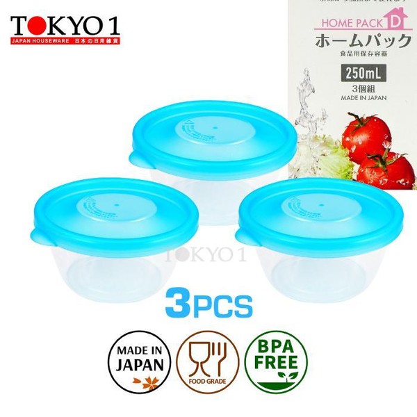 Tokyo1 Container set 3pcs 250ml Made in Japan