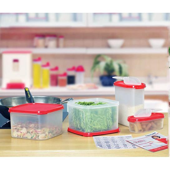 Tupperware Queen Collection Toples Set Food Container Toples Makanan Wadah Makan Wadah Barang Kotak Bekal Kotak Penyimpanan Toples Penyimpanan Wadah Susu Toples Susu Wadah Beras Toples Gula Wadah Gula Toples Bumbu