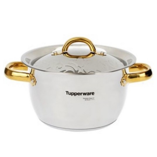 Tupperware Casserole Luxury Cookware 3.5L  2.5L Panci Tupperware Panci Stainless dengan Desain Elegan dan Kapasitas Besar included Asuransi