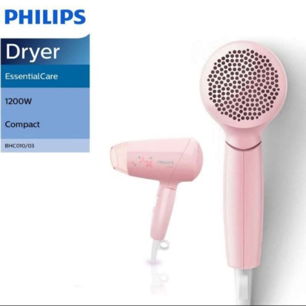 Hair Dryer Philips BHC010 Pink Pengering Rambut Philips BHC010 HairDryer