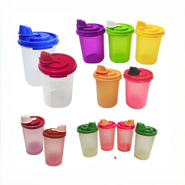 Tupperware Stor and Pour tempat bahan makanan cair dengan mulut penuang anti tumpah