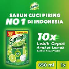 Sunlight Sabun Cuci Piring Jeruk Nipis 650 mL