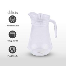 Pitcher Kaca 1.4L Teko Minum Water Jug Teko Air Teko Kaca