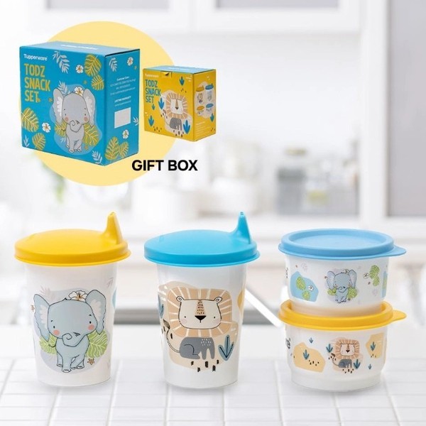 Tupperware Todz Snack Set Tempat Minum & Tempat Makan