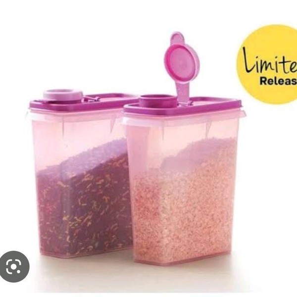 Tupperware Crispy Storer Small 700ml - Purple, Kotak Penyimpanan Makanan Plastik dengan Tutup