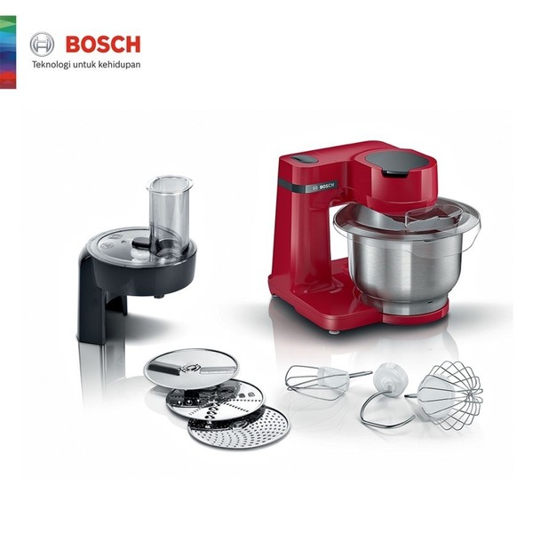 BOSCH STANDING MIXER MUMS2ER01 KITCHEN MACHINE 700W - RED include asuransi