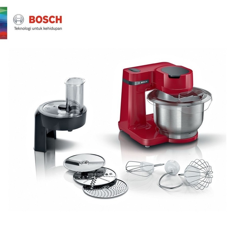 BOSCH STANDING MIXER MUMS2ER01 KITCHEN MACHINE 700W - RED include asuransi