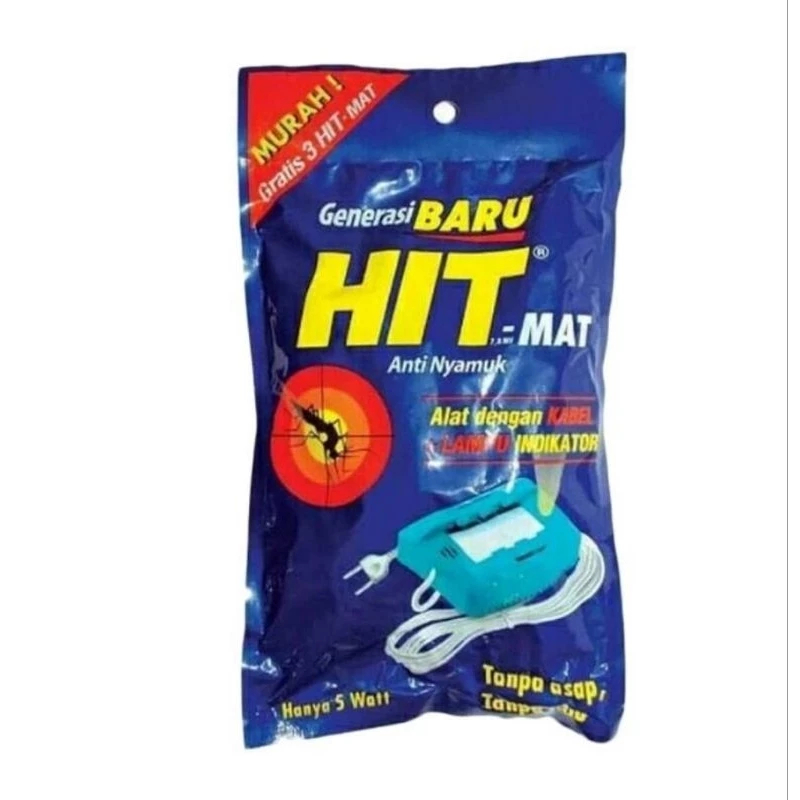 Hit Mat Elektrik Ekonomis 5 Watt plus alat pengusir nyamuk elektrik