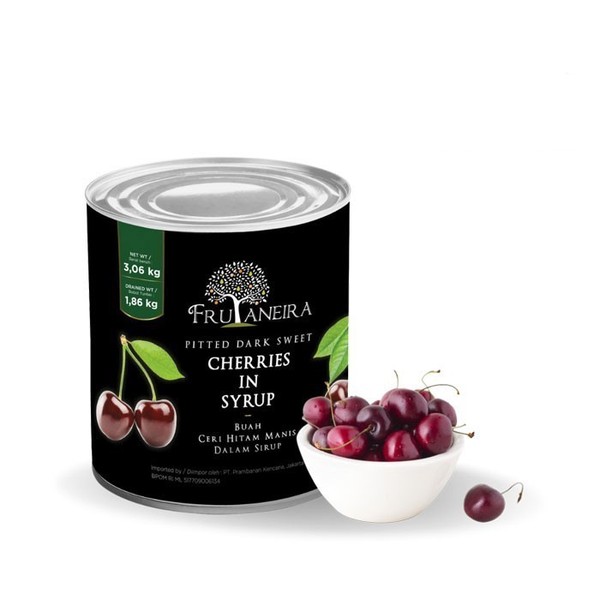 Grosir FRUTANEIRA Dark Cherries 425gr Dark Sweet Cherries Dark Cherry Ceri Hitam ups minimal 6