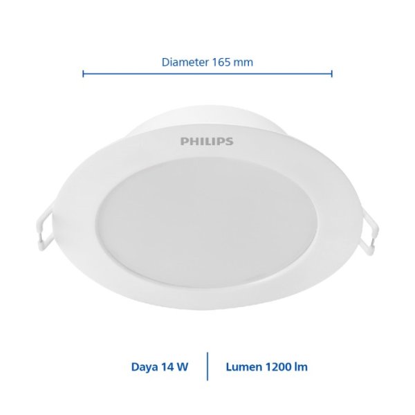Philips Lampu Radiantline Downlight DL190B 14W Putih