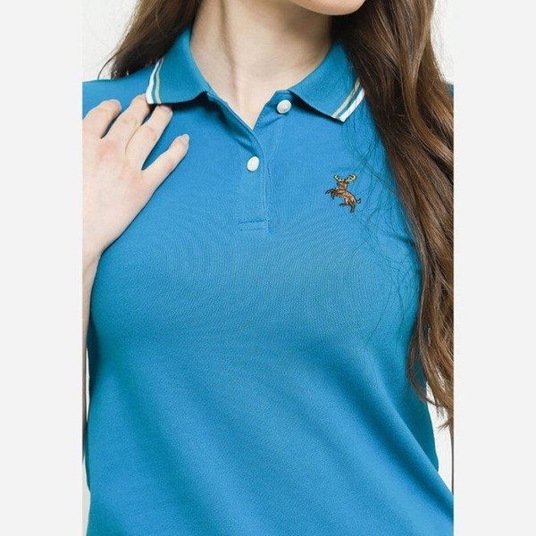 Giordano Deer Polo Wanita 01 Turkish Tile - Turkish Tile, S