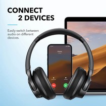 Soundcore by Anker Q20i Bluetooth Headphones with Mic Hi-Res Hybrid ANC Headset w Noise Cancelling Wireless Headphone