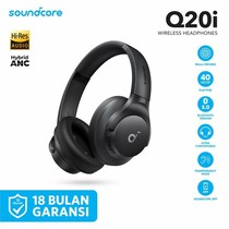 Soundcore by Anker Q20i Bluetooth Headphones with Mic Hi-Res Hybrid ANC Headset w Noise Cancelling Wireless Headphone