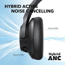 Soundcore by Anker Q20i Bluetooth Headphones with Mic Hi-Res Hybrid ANC Headset w Noise Cancelling Wireless Headphone