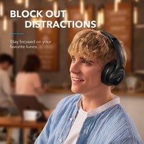 Soundcore by Anker Q20i Bluetooth Headphones with Mic Hi-Res Hybrid ANC Headset w Noise Cancelling Wireless Headphone