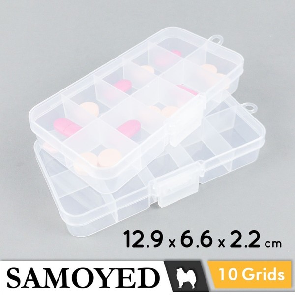 Kotak Plastik PP Tempat Penyimpanan SerbaGuna 10 Sekat Grids Plastic Storage Box