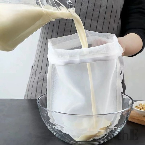 Kain Saringan Susu Kacang Kedelai Kain Peras Saringan Santan Nylon Food Filter Bag Saringan Rempah