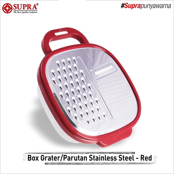 Supra Box Grater Parutan Sayur Stainless Steel