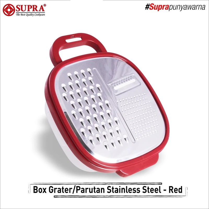 Supra Box Grater Parutan Sayur Stainless Steel