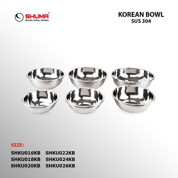 SHUMA Baskom Stainless SUS 304 Mangkok Stainless Steel