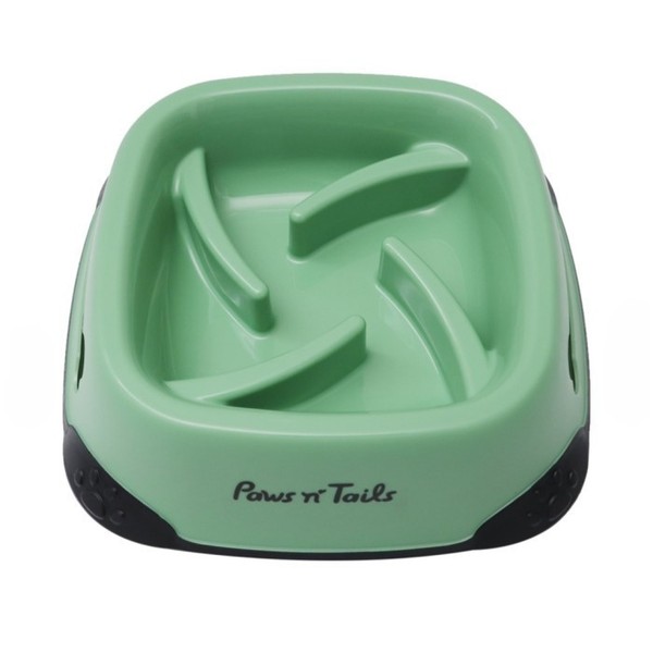 Slow eating bowl Tempat Makan Hewan Anti Slip Pet Bowl Kapasitas 545mL Tempat makan anjing