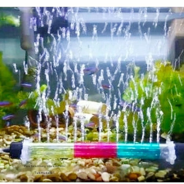 pipa aquarium warna warni Pipa Angin Aerator Gelembung Udara Aquarium Warna Warni Aquascape