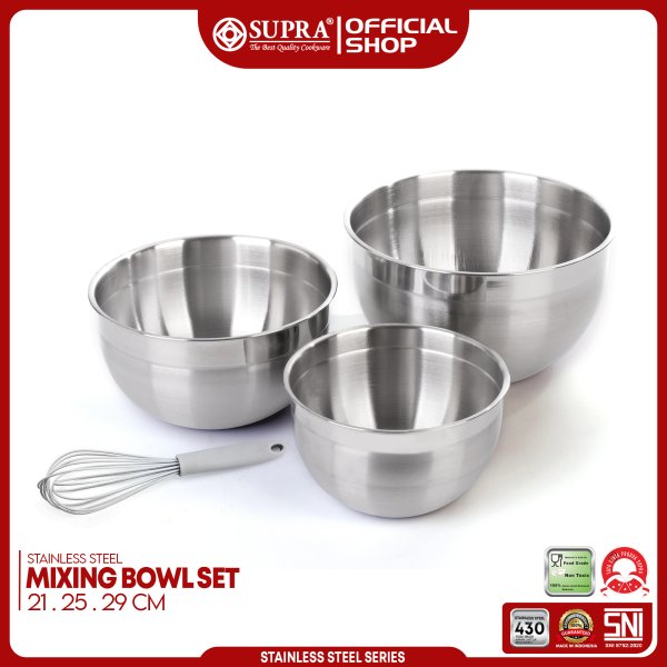 SUPRA Stainless Steel Mixing Bowl