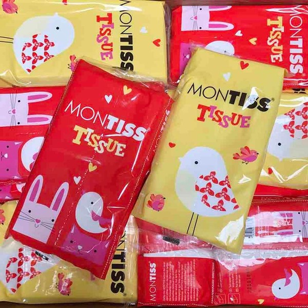 Tisu Wajah Montiss 50 Lembar -  Tissue Lembut, Praktis, Mudah Dibawa