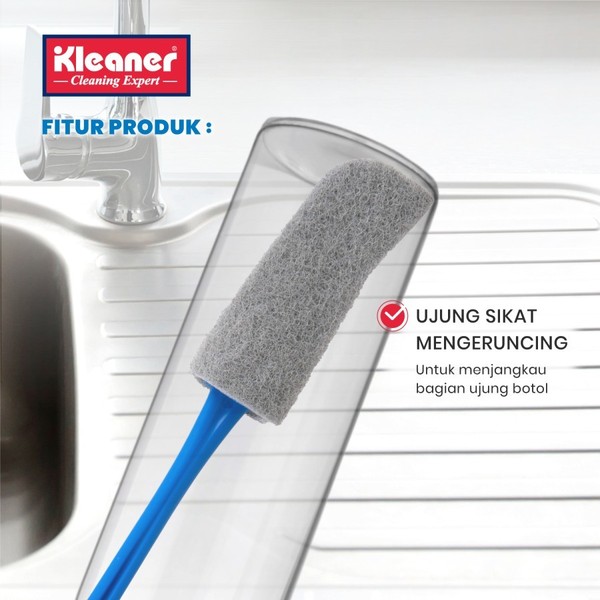 Kleaner Sikat Botol Spon Anti Gores Bottle Brush Sponge Pembersih Botol Minum