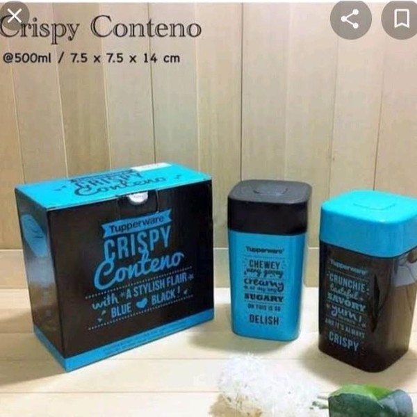 TUPPERWARE Crispy Conteno wadah kopi teh gula Toples kedap udara