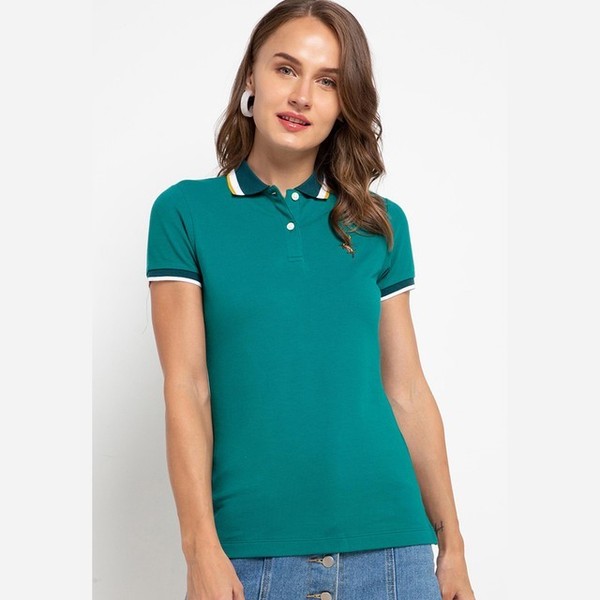 Giordano Deer Polo Wanita Tidepool (green) - Tide (green), S